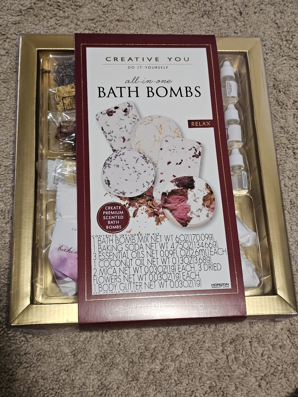 New! Creative You Bath Bombs All In One DIY Kit - Made with Essential Oils